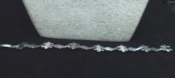 silver fleurs bracelet bk